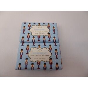 Peppermint Triple Milled Bath Bar 3 oz Soap Set of 2 by CST Made in USA NEW